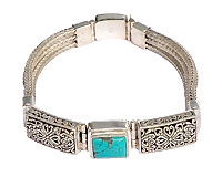 Square turquoise Bracelet